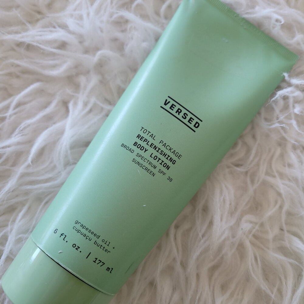Versed Total Packaging Replenishing Body Lotion Sunscreen SPF 30